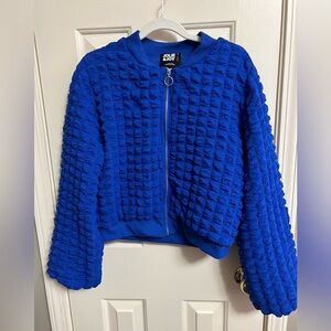 Jolie & Joy By FCT Blue Quilted Puffer Lightweight Jacket Size Large NWT